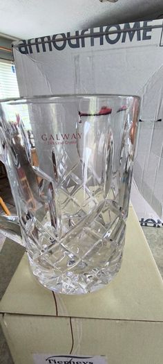 Galway Crystal Tankard boxed in mint condition.