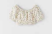 Zara polka dot crop top