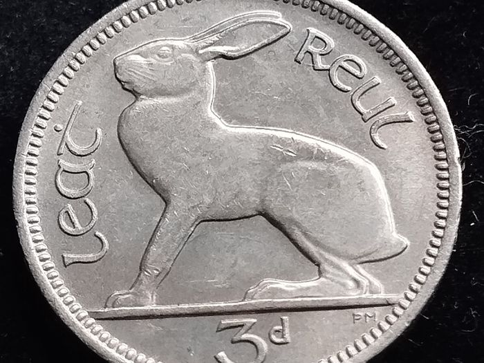 Ireland - 1967 - 3 Pence - 3d - Hare - KM.12a - High Grade - [2709]