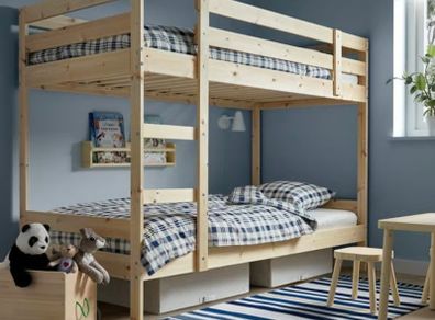 IKEA MYDAL Solid Wood Bunk Bed 90x200cm
