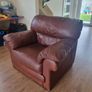 Brown Leather Arm Chair Image 3