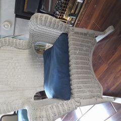 White Wicker Rocking Chair
