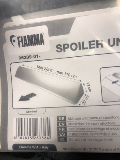 Fiamma Universal Roof Spoiler