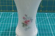 Irish Parian Donegal China Embossed Rose Patterned Vase