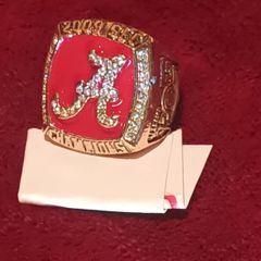 Large heavy new men's basketball replica ring, metal, Dub 18 Post 6e