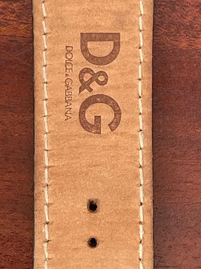D&G Dolce and Gabanna ladies watch black leather strap