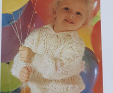 New - A Knitting Pattern  - Childs Lacy Sweater