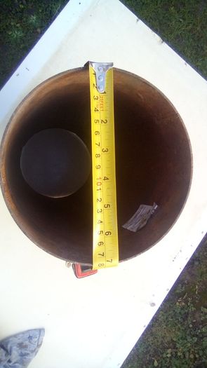 Flue steal pipe stove 7'' 500mm long