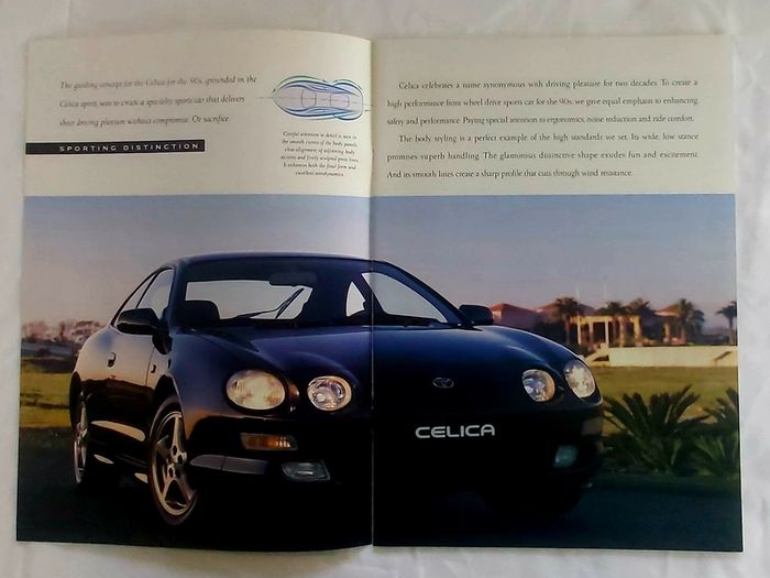 Vintage 1994 Toyota Celica Dealer Sales Brochure - Rare Original