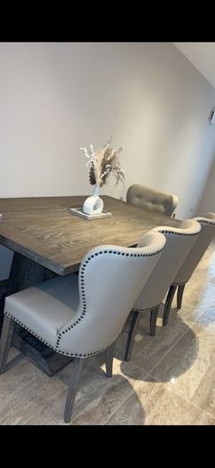Solid Wood dining table & 4 chairs