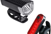 2Pcs Bike Light Set LED USB Rechargeable 300 Lumens 3 Modes Bicycle Lamp MTB Road Bike Front And Tail Light Set Flashlight