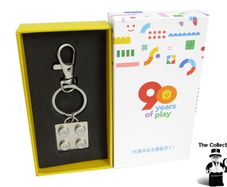 LEGO Korea Asia Exclusive VIP Gift Colour Silver 2 X 2 Keychain To Celebrate 90 years Of Play At The Lego Vary Rare And Hard To Find