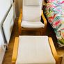 IKEA POANG rocking armchair + Footstool Image 7