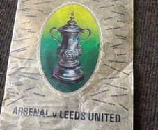 1972 FA Cup Final Programme Arsenal v Leeds United Wembley Centenary Final