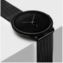 Men's  black ultra thin luxury wrist watch Image 4