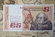 5 Pound B Series 14/10/77 Irish Note