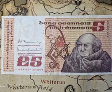 5 Pound B Series 14/10/77 Irish Note