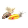 Pet Nova Cat Mice With Feathers Set 2pc 7cm Image 2
