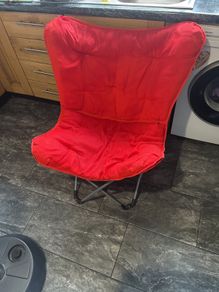 Foldable Red Chair