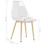 Dining Chairs 4 pcs Transparent PET Image 4