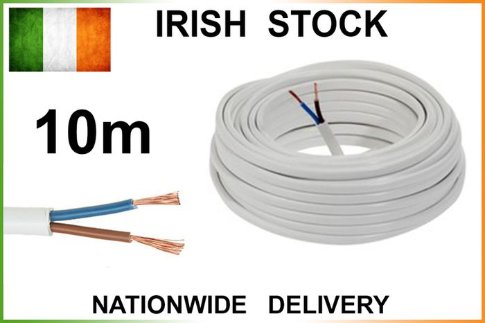 10m 2 core cable 2 x 0.75 sqmm Light Lamp wire