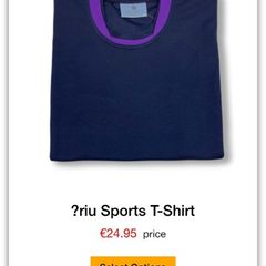 Eriu Community College D15 PE T-shirt Size 30-31