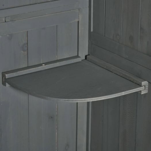 Garden Shed Vertical Utility 3 Shelves Shed Wood Outdoor Garden Tool Storage Unit Storage Cabinet, 77 x 54.2 x 179cm MULTIPLE COLOURS AVAILABLE (FREE SHIPPING)