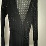 Black Crochet Cardigan Image 3