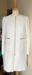 H & M  White Coat Size Uk10/12