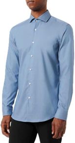 HUGO Herren Hemd, Kason Shirt, Blau, EU44, XL