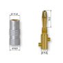 4Pcs 4mm Banana Plug 24K Gold Plated Pure Monster Copper Speaker Adapter Screw Plugs Audio Connectors Image 3