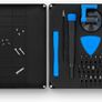 Essential Electronics Toolkit, Basic tool-set with 16 precision bits (4 mm), magnetic screwdriver & opening tools for electronic devices Image 2