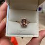 Ladies Morganite & Diamond ring Image 6