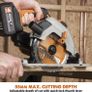 Li Cordless Circular Saw with Multi-Material Cutting - Includes 165MM TCT Blade (FREE POSTAGE) Image 3