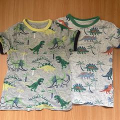 Two M&S dinosaur t-shirts 5-6y