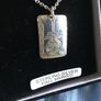 sterling silver disk & chain Image 4