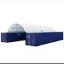 40ft Container Shelter With Rear Wall Enclosed Image 3