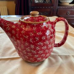 Nicholas Mosse Red Lawn tea pot first quality