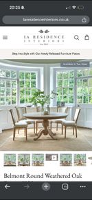 Oak Round Table and Chairs