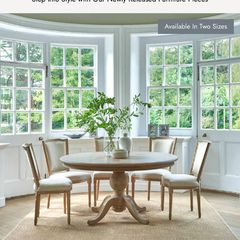 Oak Round Table and Chairs