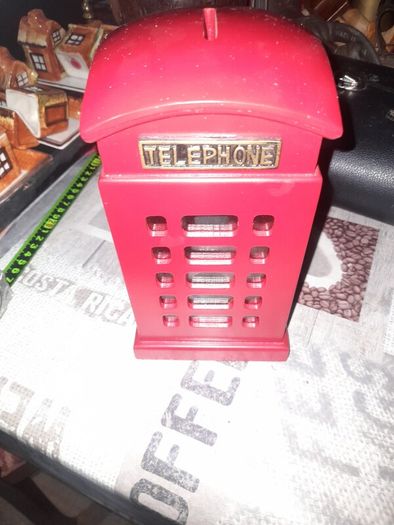 Vintage Telephone Box Money Bank, Postage Available on all my Items or Collection in Rochfortbridge Westmeath