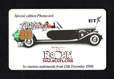 United Kingdom UK5 101 Dalmatians Dognapped Phone Card