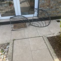 Two old Cast Iron Hay feeders