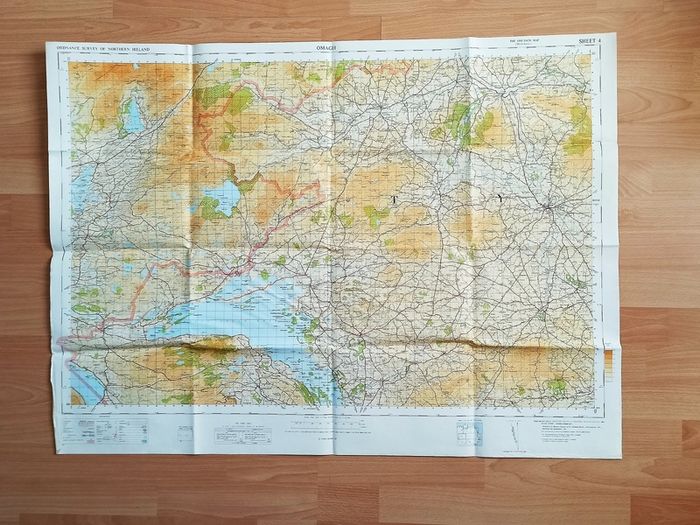 Vintage Ordnance Survey maps of Northern Ireland set of 9 maps