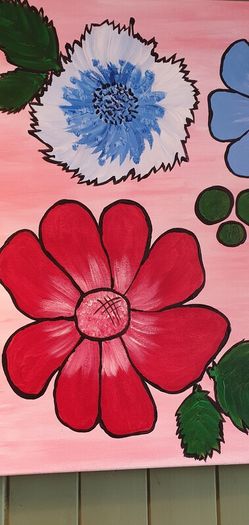 Original hand painted picture on canvas.