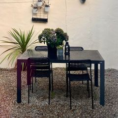 Outdoor dining table and chairs