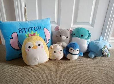 squishmallows and Stitch Pillow