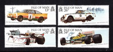 1988 Isle of Man Motor Sport Commemorative Stamps Mint Never Hinged (MNH)