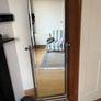 Freestanding, Tilting Cheval Mirror on polished Chrome Frame Image 3