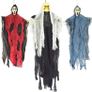 Set of Three Hanging Skeleton Ghost Halloween Decorations One 35inch 88cm Hanging Ghost Skeleton and Two 25inch 63cm Hanging Reapers Image 2